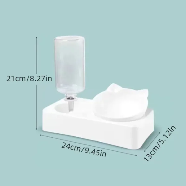 Pet Bowl 15 Degrees Tilt to Protect Cervical Vertebrae Dog Food Bowl Automatic Drinking Feeder Pet Feeding Supplies - Image 6