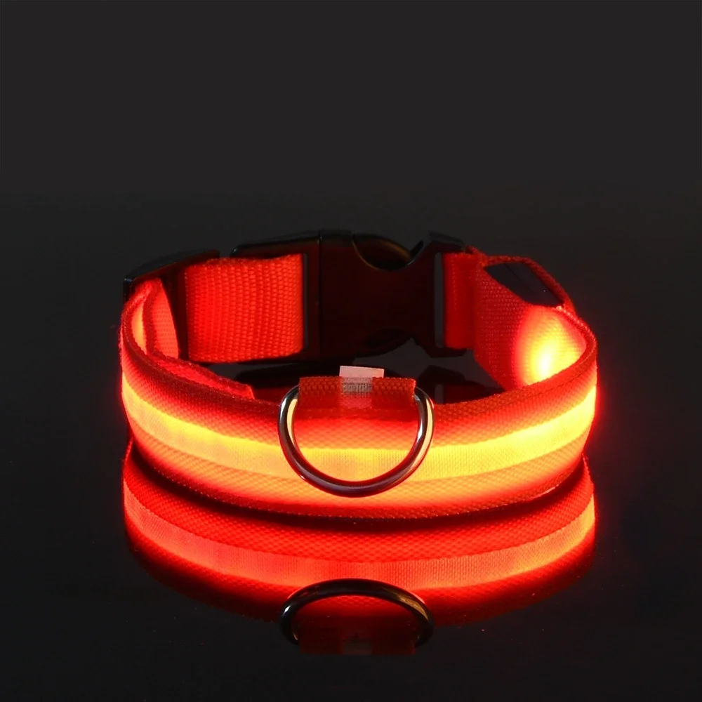LED Nylon Dog Collar - Night Safety Flashing Glow Collar for Dogs | Luminous Pet Accessories - Image 4