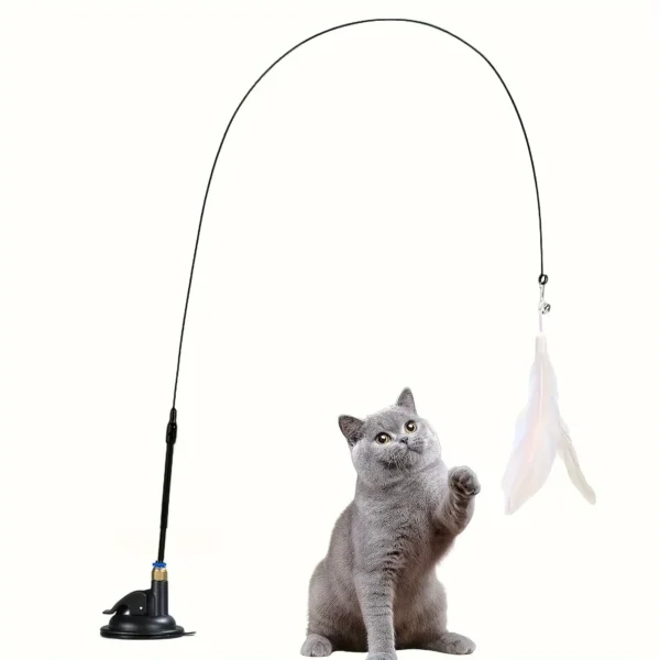 Cat Interactive Bell & Feather Toy – Ultimate Playtime Wand for Cats