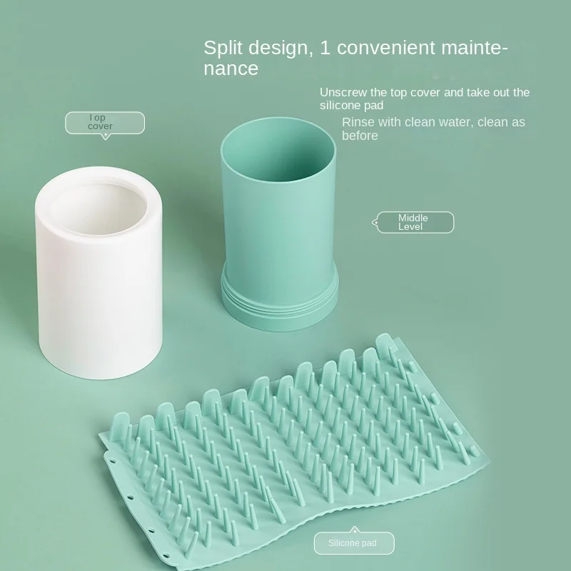 Pet Foot Washer Cup Silicone Soft Foot Cup Cat Foot Cleaning Bucket Dog Paw Cleaner Cup Manual Quick Feet Wash Cleaner - Image 5