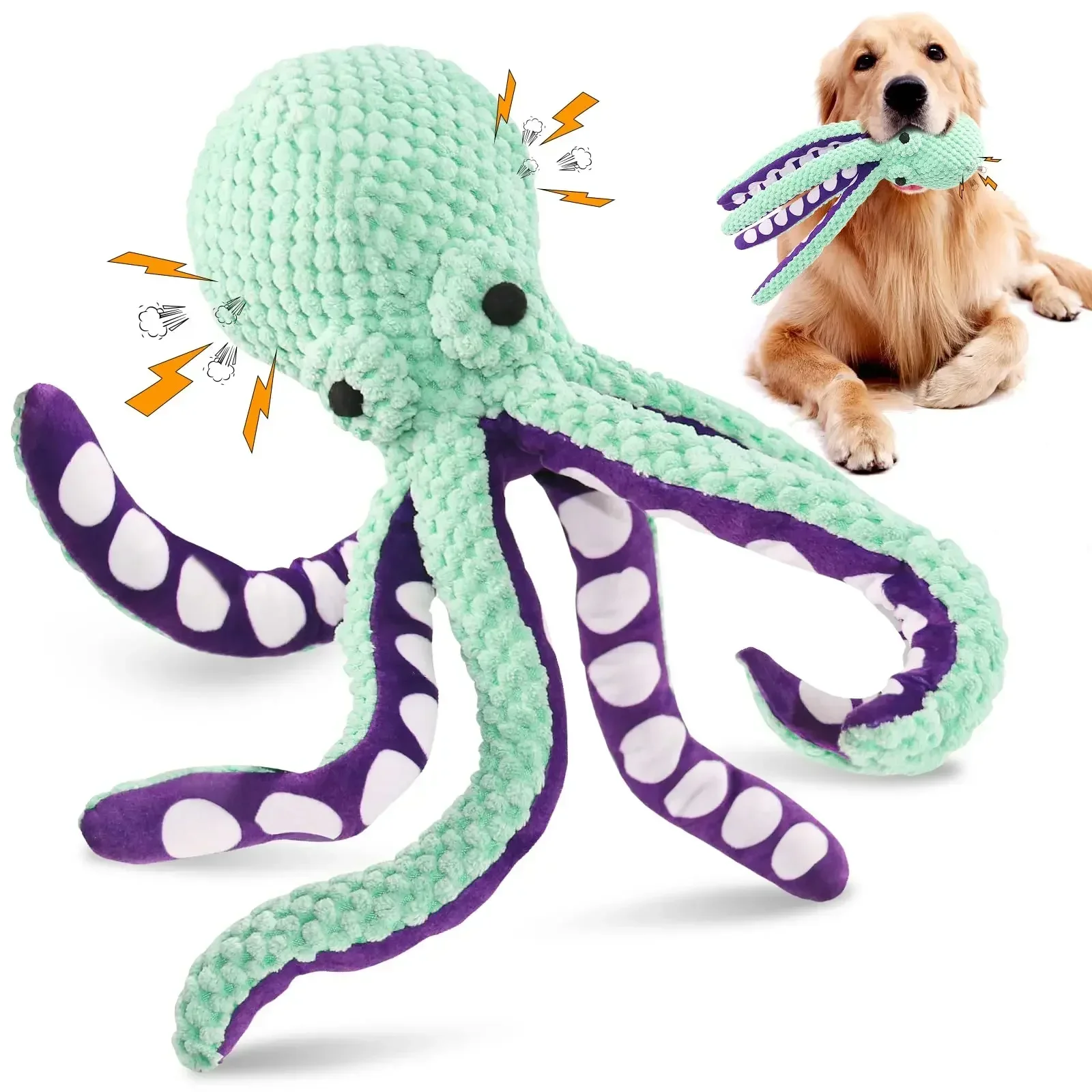 Pet Plush Toy for Cats & Dogs β Interactive Voice Octopus Chew Toy | Pet Supplies Auckland