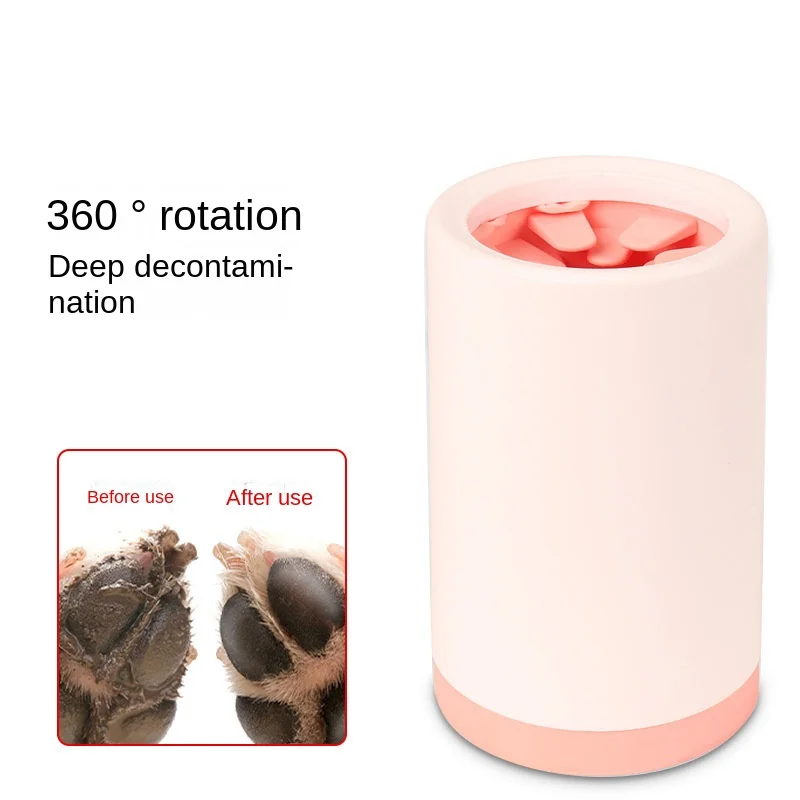 Pet Foot Washer Cup Silicone Soft Foot Cup Cat Foot Cleaning Bucket Dog Paw Cleaner Cup Manual Quick Feet Wash Cleaner - Image 4