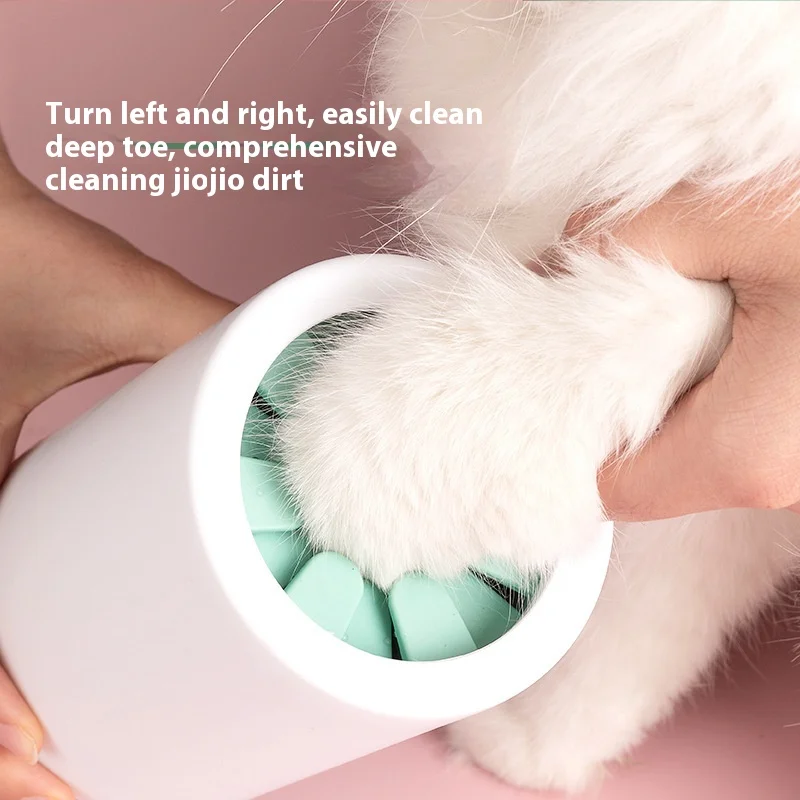 Pet Foot Washer Cup Silicone Soft Foot Cup Cat Foot Cleaning Bucket Dog Paw Cleaner Cup Manual Quick Feet Wash Cleaner - Image 3