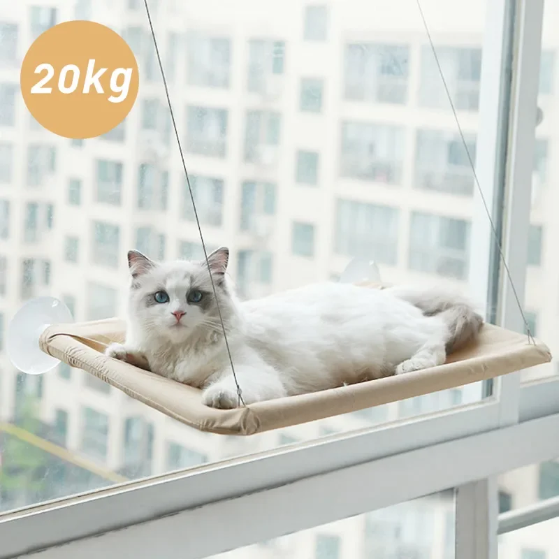 20KG Pet Cat Hammock Hanging Cat Bed Bearing Comfortable Cat Sunny Window Seat Mount Kitten Climbing Frame Pet Accessories - Image 2